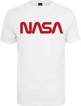 Urban Classics NASA Heren Tshirt -L- NASA Worm Wit