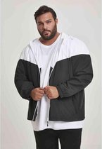 Urban Classics Windrunner jacket -S- 2-Tone Tech Wit/Zwart