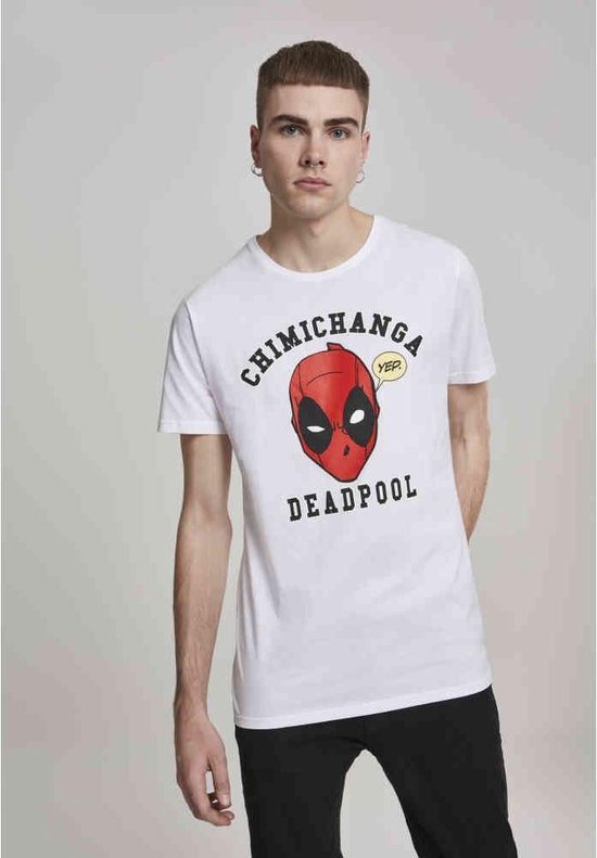 Merchcode Deadpool - Deadpool Chimichanga Heren T-shirt - XS - Wit