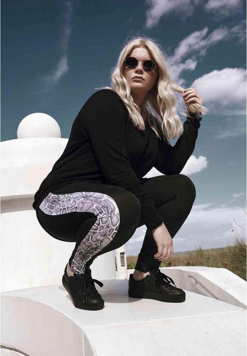 Urban Classics Side Striped Pattern Legging S Zwart