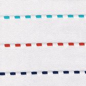 Agora Exodo 062-3793 tissu blanc, bleu, rouge au mètre de tissus d'extérieur, coussins de jardin, coussins de palette