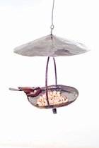 METAL LARGE KINGLET HANGING STICK BIRDFEEDER