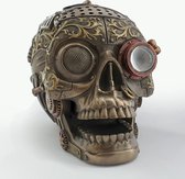 Italfama by Veronese - Steampunk schedel - resin beeld verbronsd - uniek - gemaakt in Italië