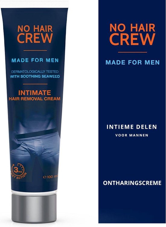 NO HAIR CREW – Premium Ontharingscreme Intieme delen – Mannen – 100 ml