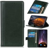 Nokia 2.3 hoesje - Luxe wallet bookcase - Donkergroen - GSM Hoesje - Telefoonhoesje Geschikt Voor: Nokia 2.3