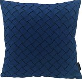 Nexa Suedine Donkerblauw Kussenhoes | Polyester - Imitatie Suède | 45 x 45 cm