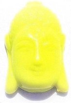 Resin Buddha geel 23x15 mm, 7 st