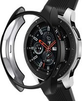 Geschikt voor Samsung Galaxy Watch silicone case - zwart - 46mm