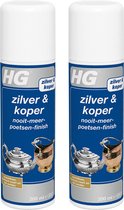 HG zilver & koper poets nooit-meer-poetsen-finish - 2 Stuks !