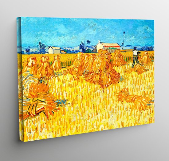 Canvas oogst in de Provence - Vincent van Gogh - 70x50cm