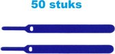 Klittenband Kabelbinders - 50 stuks - donkerblauw - Kabel Organiser - Kabel Management - Cable Organizer - Cable Management - Geen rommelige snoeren meer