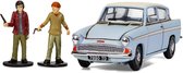 Harry Potter - Enchanted Ford Anglia w/ Harry And Ron Figures Die Cast 1:43 Scale (CC99725)