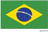 Vlag Brazilië Braziliaanse vlag 150x90cm