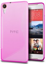 HTC Desire 830 Smartphone Hoesje Tpu Siliconen Case S-Style Roze