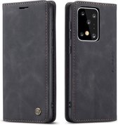 CaseMe - Hoesje geschikt voor Samsung Galaxy S20 Ultra -Wallet Book Case - Magneetsluiting - Zwart