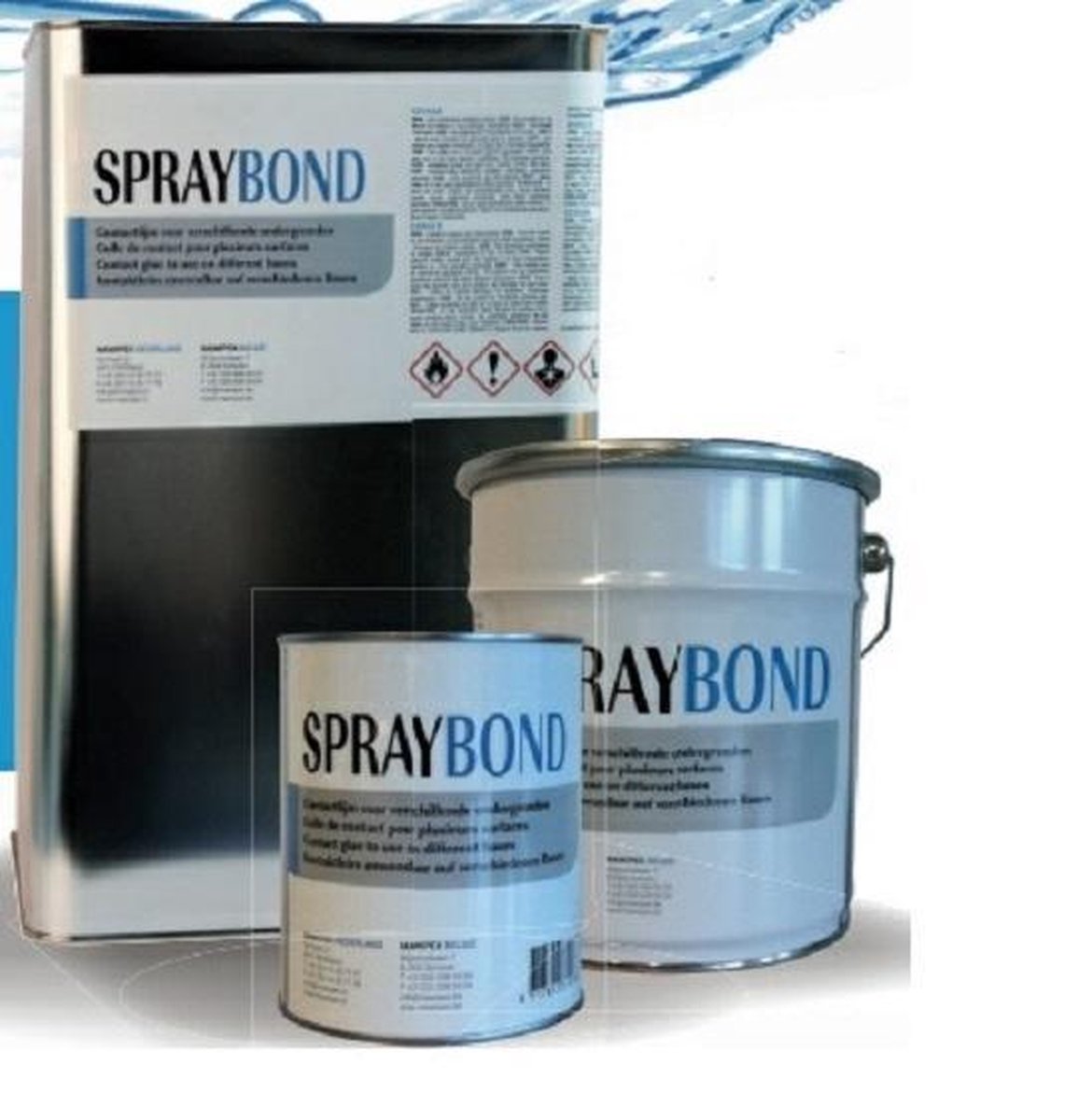 Spraybond 1 liter Blik Lijm voor 3.5 m² dakvlak EPDM Folie Dakbedekking |