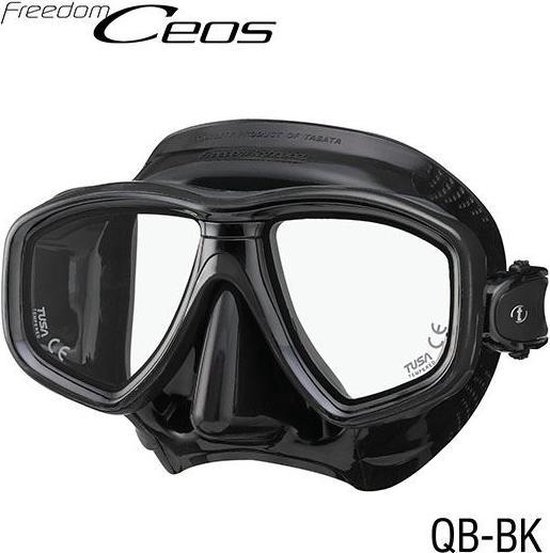 TUSA Snorkelmasker Duikbril Ceos - M-212QB-BK- zwart/zwart