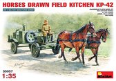 MiniArt Horses drawn Field Kitchen KP-42 + Ammo by Mig lijm