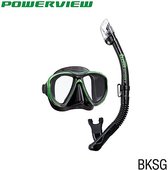 TUSAsport Snorkelmasker Duikbril Snorkelset Powerview UC2425 - BKSG