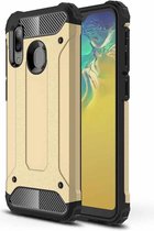 Magic Armor TPU + PC Combinatie Case voor Galaxy A20e (Goud)