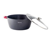 Mischler Cook Kookpan met deksel - 36 cm - 13,5 L - Zwart