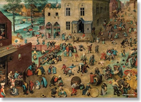 Poster, 50x70, Bruegel, kinderspelen