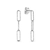Selected Jewels Emma Dames Oorbellen Zilver - Zilverkleurig
