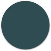 Ronde muursticker effen kleur - WallCatcher | 30 cm | Behangsticker Petrol wandcirkel