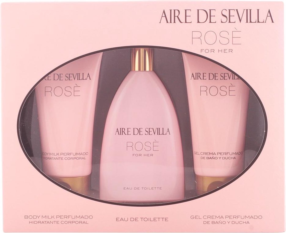 Parfumset voor Dames Rosè Aire Sevilla (3 pcs) (3 pcs)