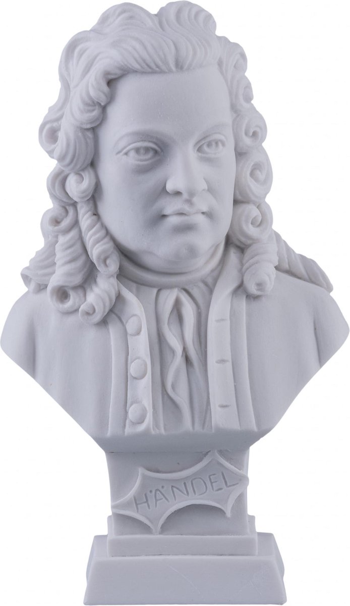 Music Gifts - Albast borstbeeld Händel 11 cm