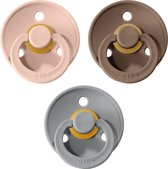 BIBS Fopspeen - Maat 2 (6-18 maanden) - 3 stuks - Blush, Dark Oak en Cloud