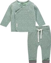 Noppies Unisex Set(2delig) Shirt en Broekje Mint Grijs - Maat 56