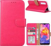 Huawei P30 - Bookcase Roze - portemonee hoesje
