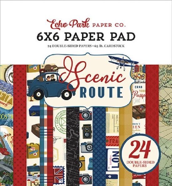 Echo Park Scenic Route 6 x 6 pouces Bloc de papier (SR212023)