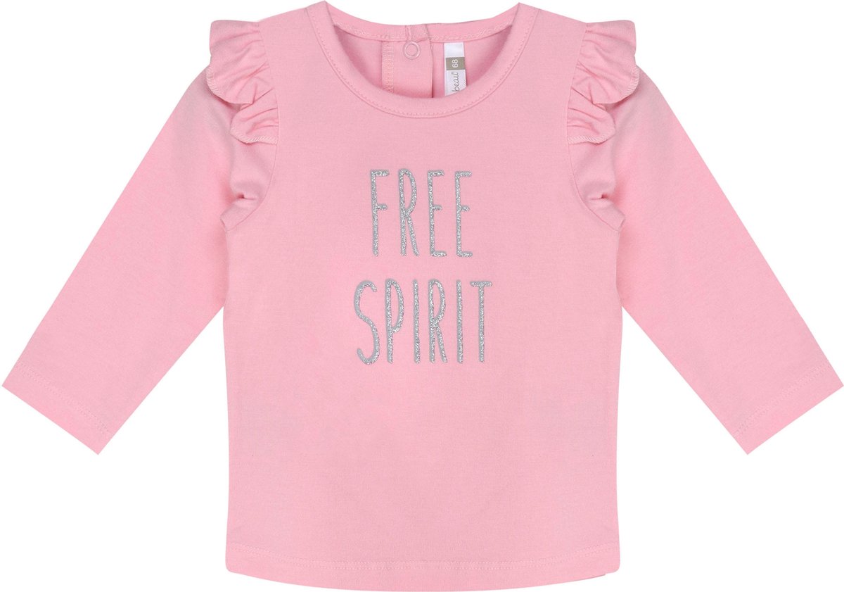 Ducky Beau Longsleeve Pink - T-shirt - Lange Mouwen - Meisjes - Roze - Maat: 50