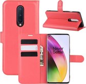 OnePlus 8 Hoesje - Book Case - Rood