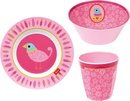 Ontbijtset Vogel - 3-delig kinderservies van melamine - Sigikid