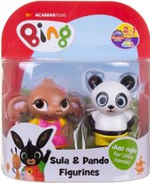 Bing Speelgoed Sula en Panda speelfiguren|Origineel|geschikt vanaf 18 maanden