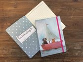 Alex Clark Large Chunky Notebook Still Waters ~ A5 Notitieboek Bootje