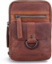 Spikes & Sparrow Crossbodytas Authentic Leer - cognac