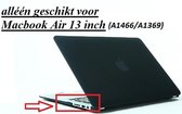 Macbook Case voor Macbook Air 13 inch (modellen t/m 2017) - Laptop Cover - Matte Zwart