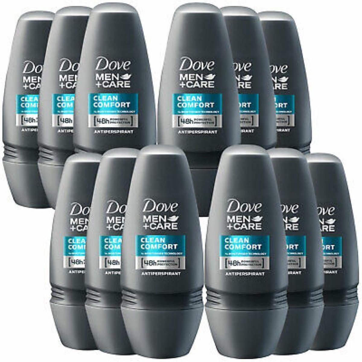 Dove Deo Roller Clean Comfort - Voordeelverpakking 12 Stuks - Dove Men+Care