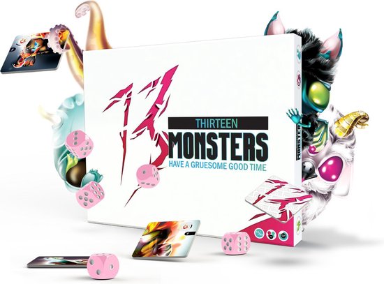Thumbnail van een extra afbeelding van het spel 13 Monsters | Origineel Gezelschapsspel | Partygame | Actiespel - Nederlands + Engels