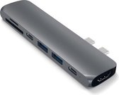 Usb-c hub voor macbook pro met HDMI & Thunderbolt 3 van Zedar® Space Gray