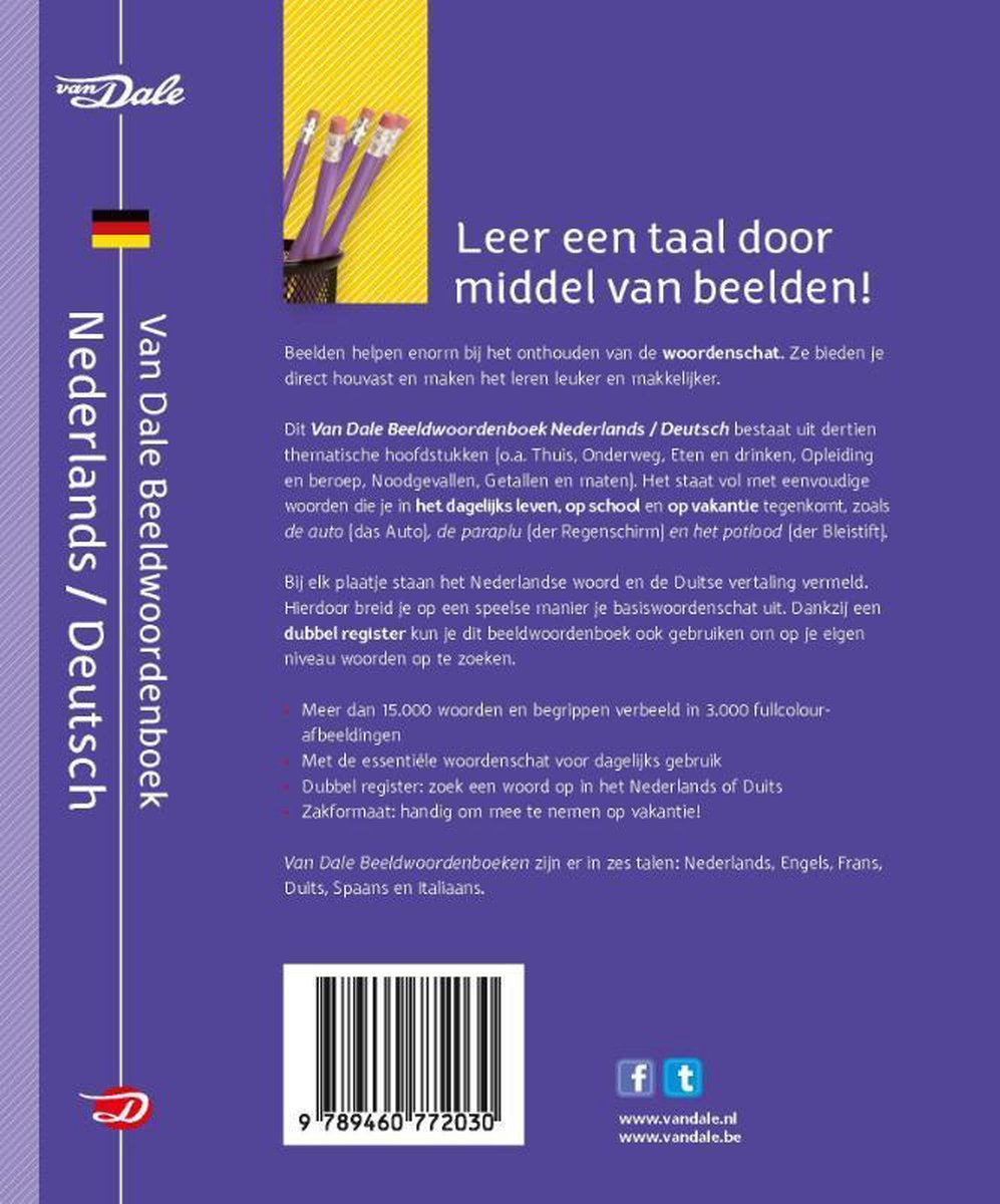 Van Dale Beeldwoordenboek Nederlands/Deutsch - back cover