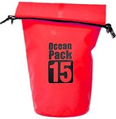 Ocean Pack 15 liter - Rood - Drybag - Outdoor Plunjezak - Waterdichte zak