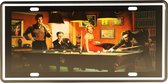 Wandbord – Mancave – Elvis Presley – Vintage - Retro -  Wanddecoratie – Reclame bord – Restaurant – Kroeg - Bar – Cafe - Horeca – Metal Sign – Marylin Monroe – Johnny Cash - 15x30cm