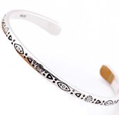 Zilveren Armband Tibetaans Bangle Dames