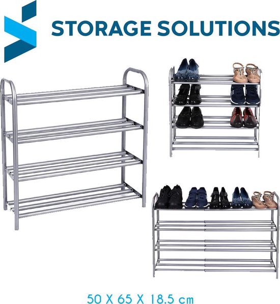 Bol Com Storage Solutions Grijs Schoenenrek 8 Tot 12 Schoenen