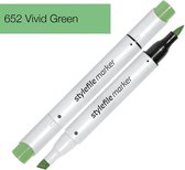 Stylefile Marker Brush - Vivid Green - Hoge kwaliteit twin tip marker met brushpunt